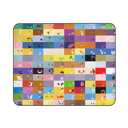 Pokemon First Generation Silhouette Mouse Pads | Custom Mouse Pad with Non-Slip Rubber Base