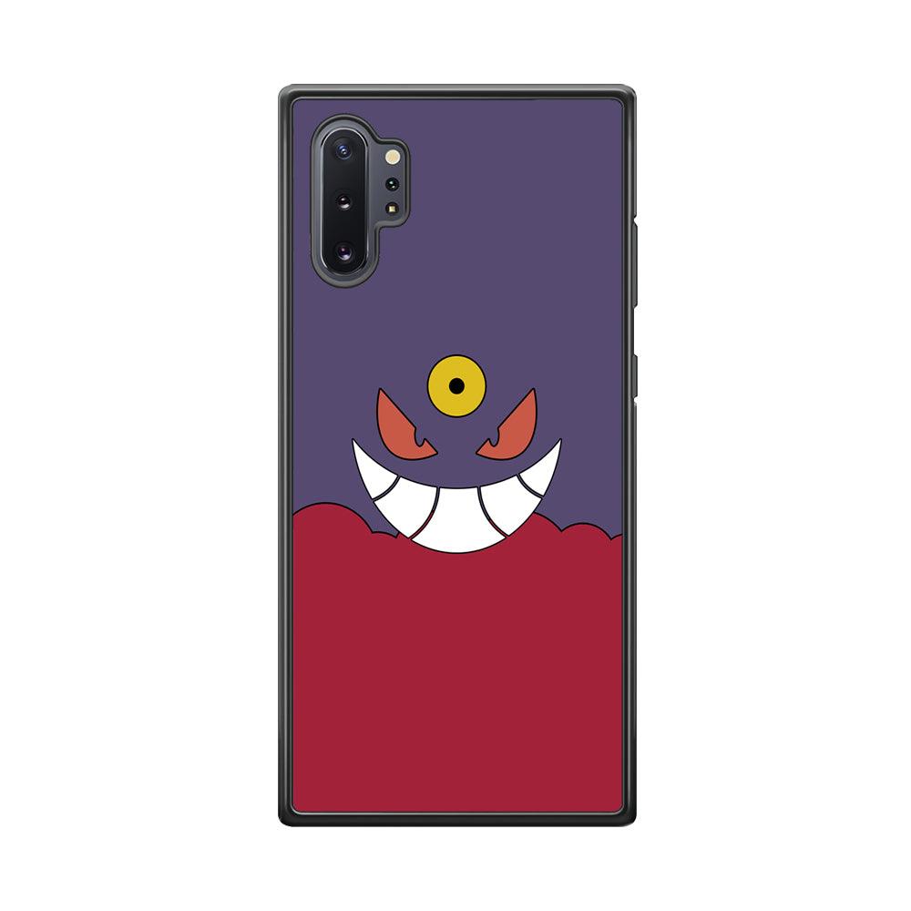 Pokemon Gengar Genuine Smile Samsung Galaxy Note 10 Plus Case-Rubber Black (2D Case)-Oxvistore