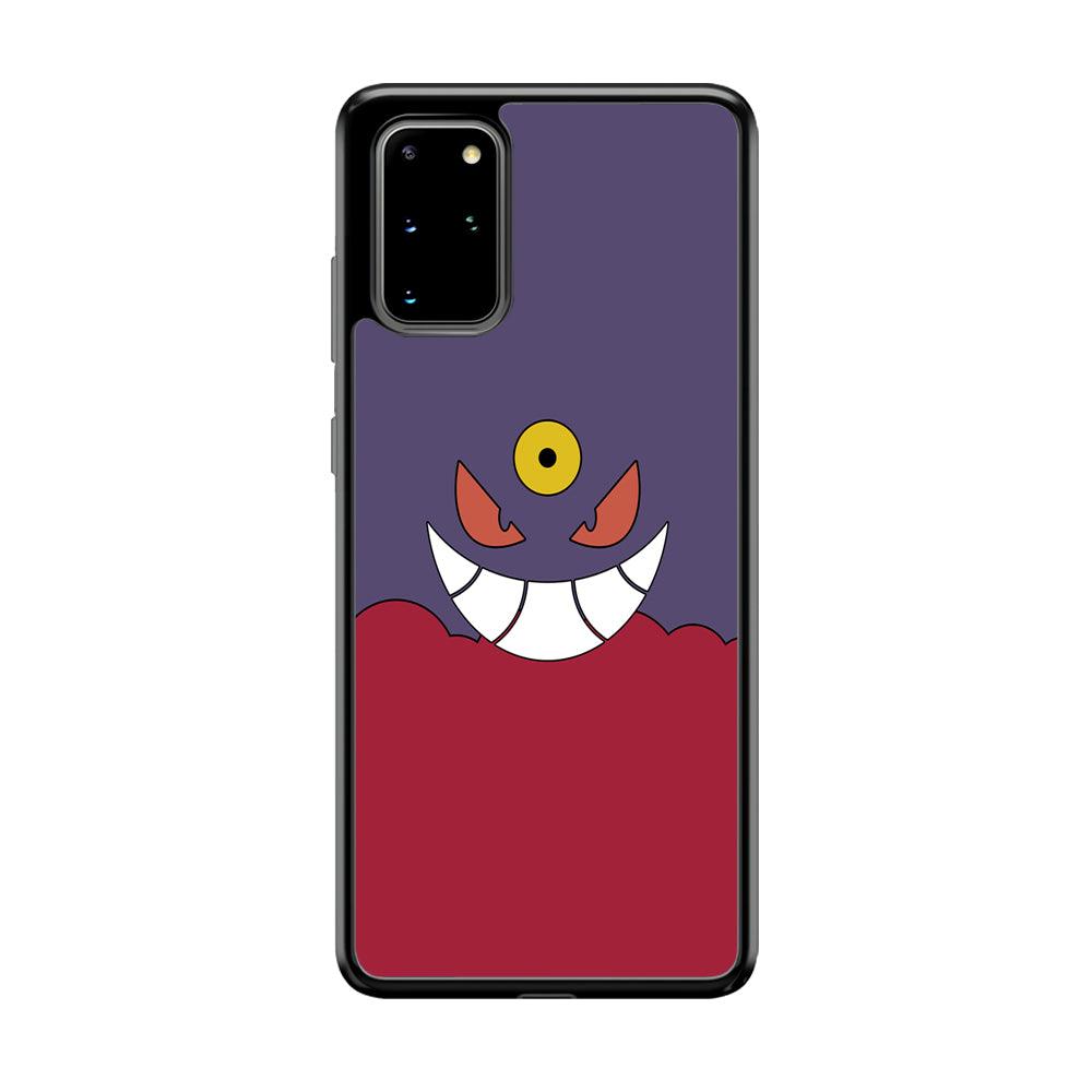 Pokemon Gengar Genuine Smile Samsung Galaxy S20 Plus Case-Rubber Black (2D Case)-Oxvistore