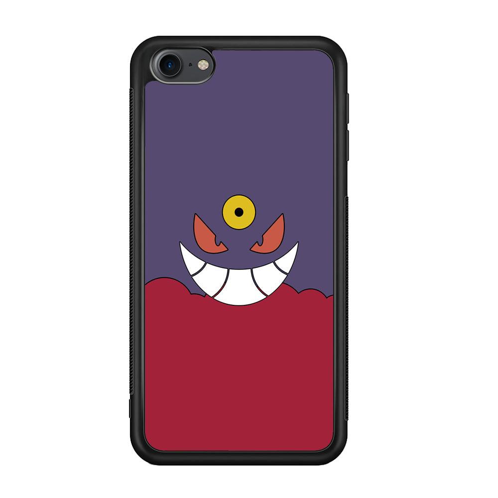 Pokemon Gengar Genuine Smile iPod Touch 6 Case-Rubber Black (2D Case)-Oxvistore