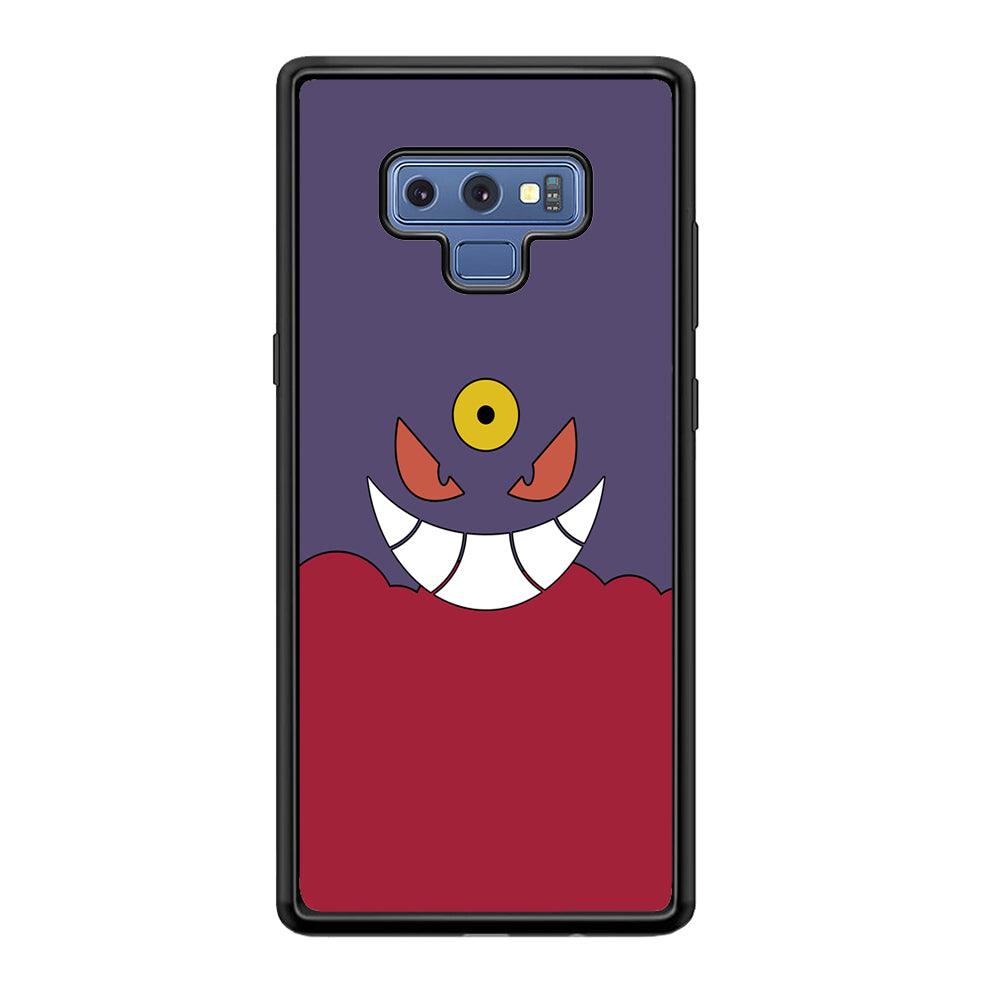 Pokemon Gengar Genuine Smile Samsung Galaxy Note 9 Case-Rubber Black (2D Case)-Oxvistore