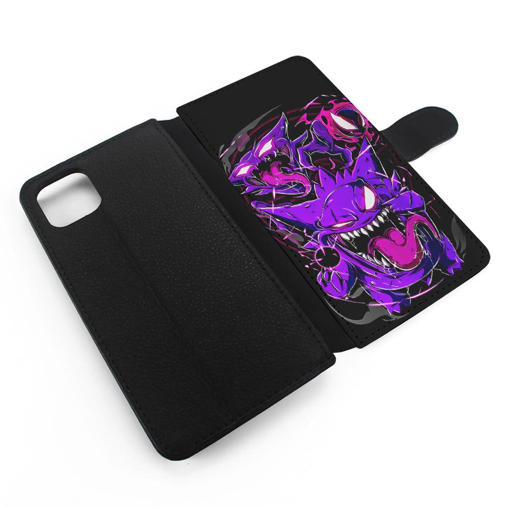 Pokemon Gengar Haunter Gatsly Flip Wallet Phone Case-Oxvistore