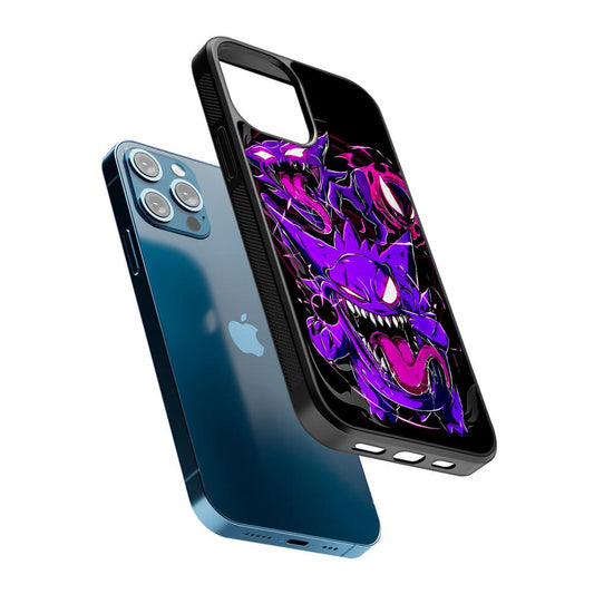 Pokemon Gengar Haunter Gatsly 2D Rubber Phone Case-Oxvistore