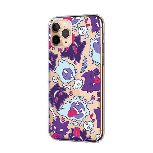 Pokemon Gengar The Purple Flame Clear Soft Case-Oxvistore