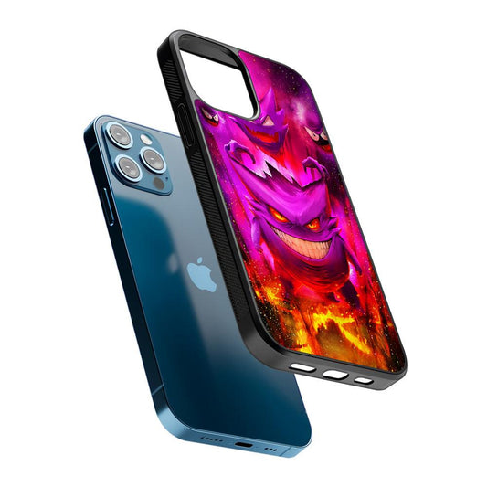 Pokemon Ghost Type Gengar 2D Rubber Phone Case-Oxvistore