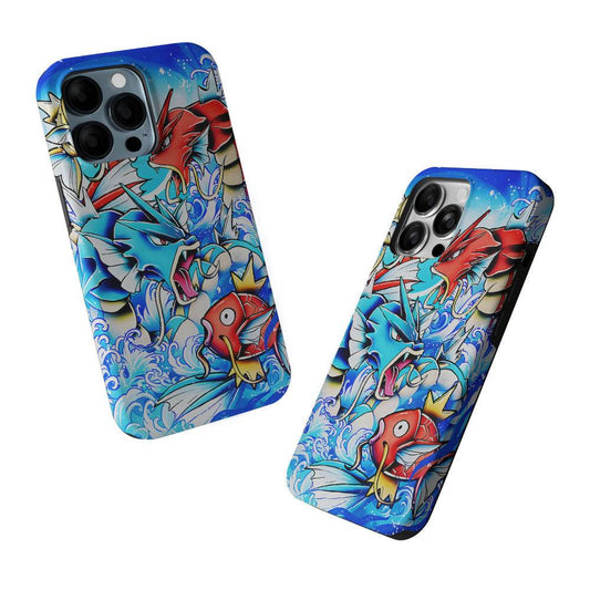 Pokemon Gyrados Magikarp 2 in 1 Tough Phone Case-Oxvistore