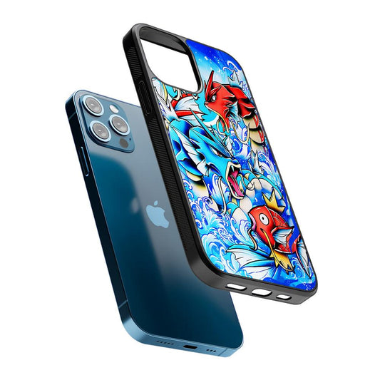 Pokemon Gyrados Magikarp 2D Rubber Phone Case-Oxvistore