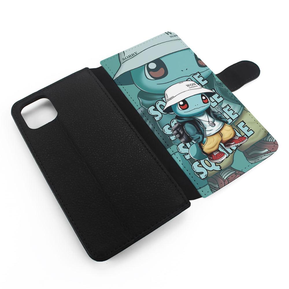 Pokemon Squirtle Cool Style Flip Wallet Phone Case-Oxvistore