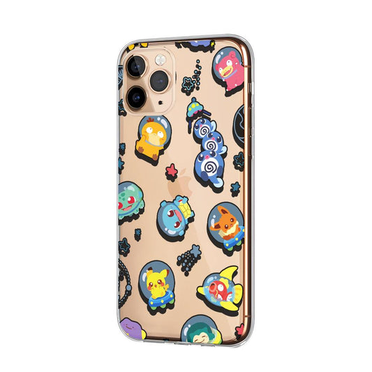 Pokemon Trip to The Moon Clear Soft Case-Oxvistore