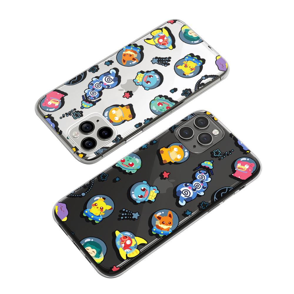 Pokemon Trip to The Moon Clear Soft Case-Oxvistore