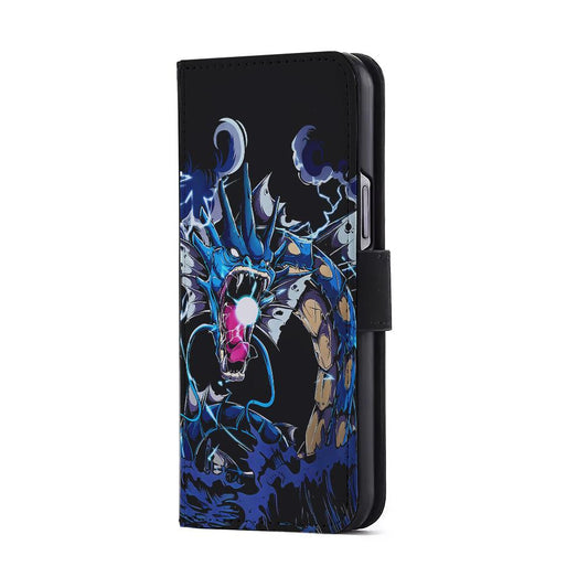 Pokemon Water Gyarados Flip Wallet Phone Case-Oxvistore