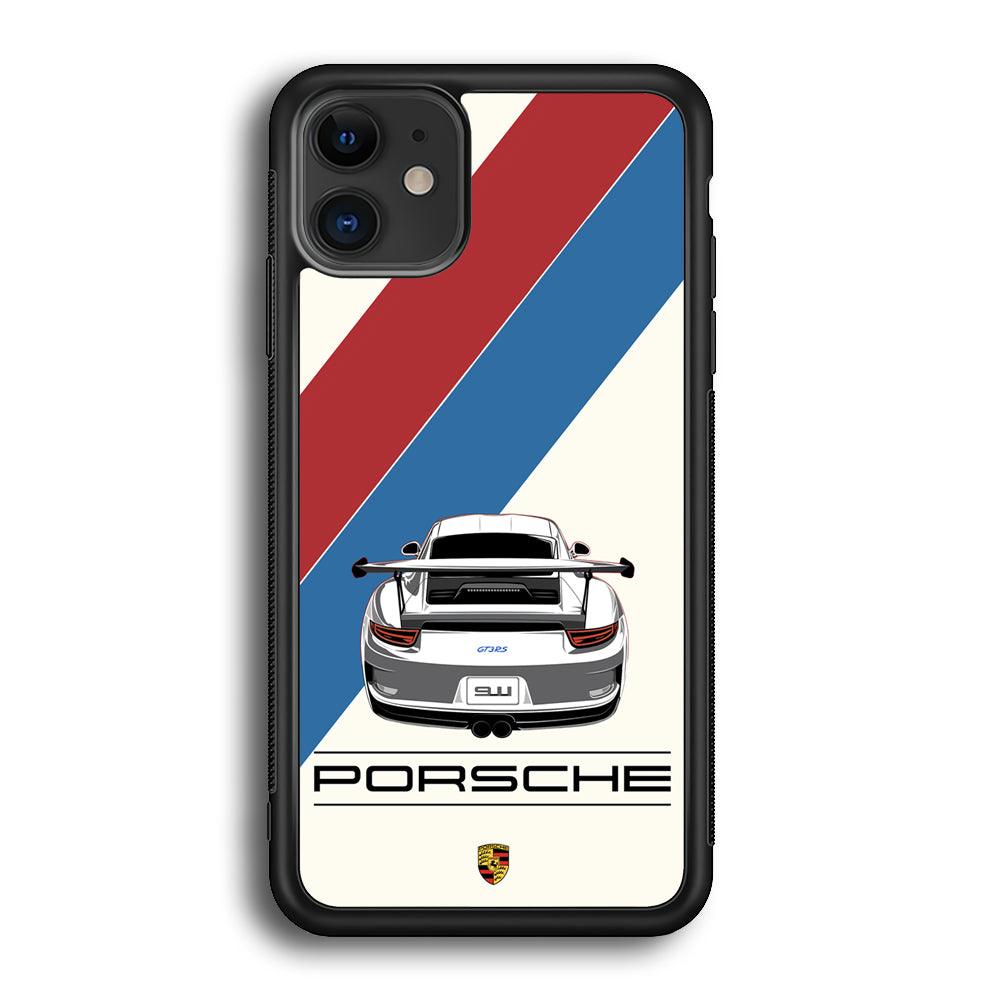 Porsche 70 of Luxury iPhone 12 Case-Rubber Black (2D Case)-Oxvistore