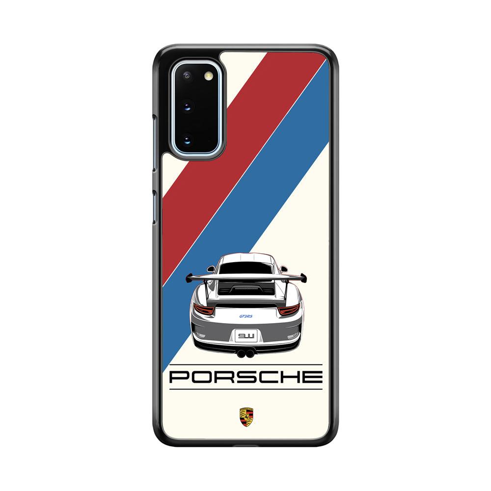 Porsche 70 of Luxury Samsung Galaxy S20 Case-Rubber Black (2D Case)-Oxvistore