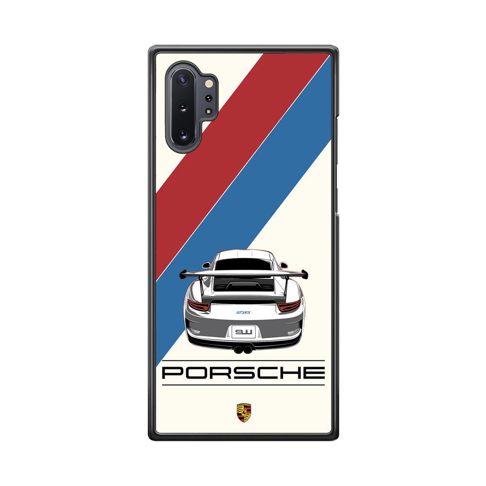 Porsche 70 of Luxury Samsung Galaxy Note 10 Plus Case-Rubber Black (2D Case)-Oxvistore