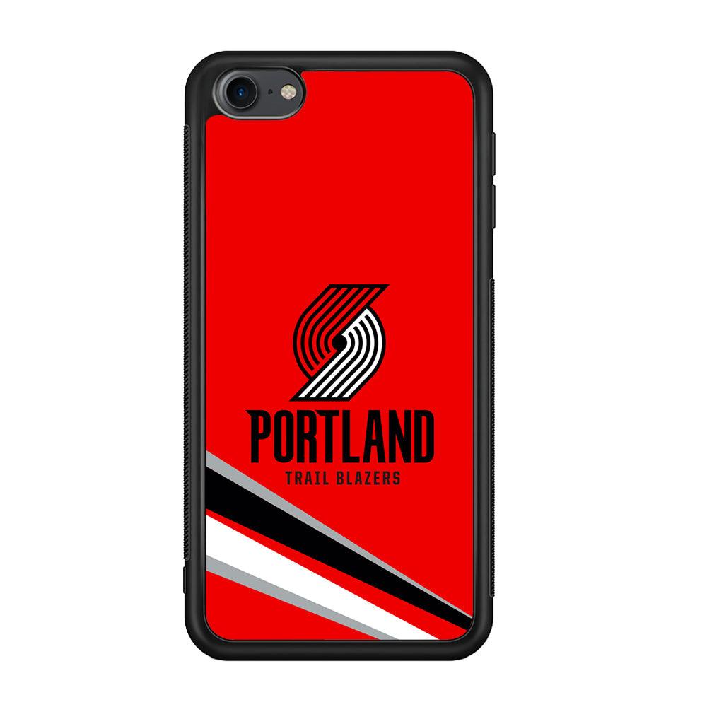 Portland Trail Blazers Alternate of Red Jersey iPod Touch 6 Case-Rubber Black (2D Case)-Oxvistore