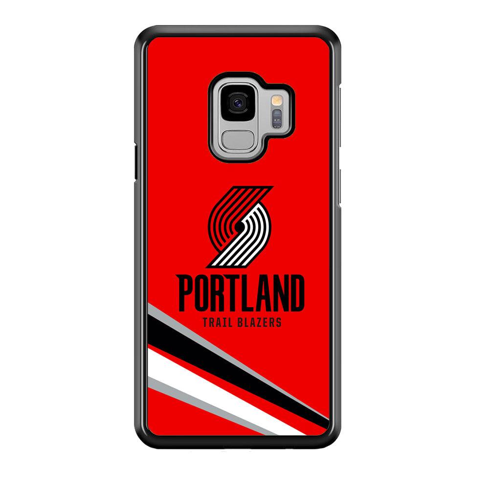 Portland Trail Blazers Alternate of Red Jersey Samsung Galaxy S9 Case-Rubber Black (2D Case)-Oxvistore