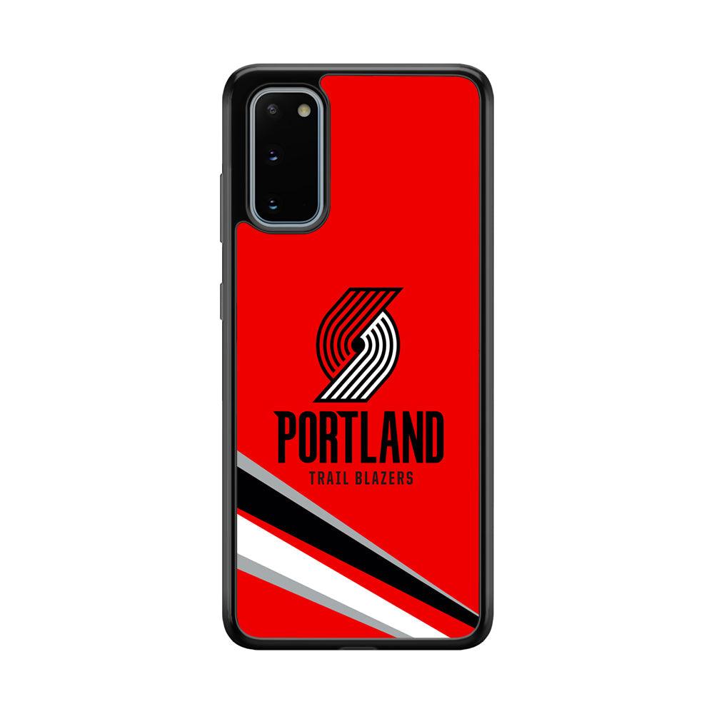 Portland Trail Blazers Alternate of Red Jersey Samsung Galaxy S20 Case-Rubber Black (2D Case)-Oxvistore