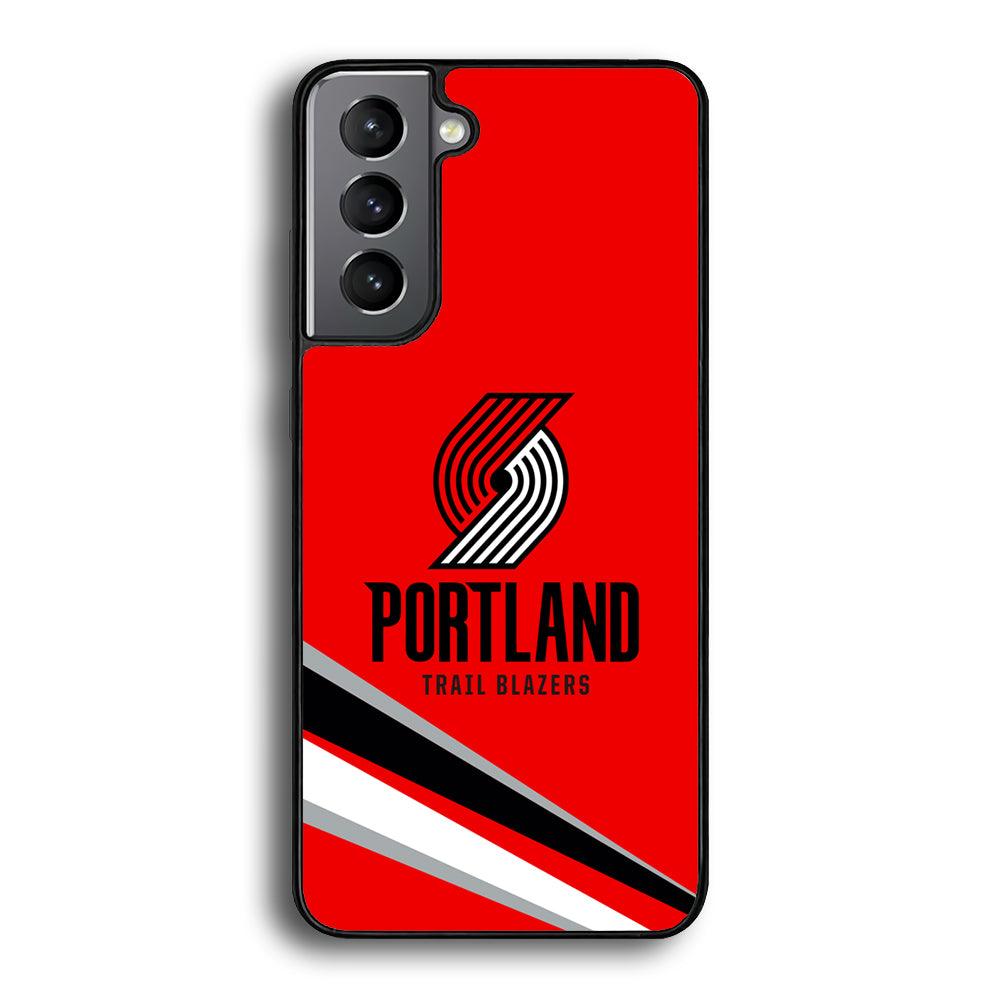 Portland Trail Blazers Alternate of Red Jersey Samsung Galaxy S23 Case-Rubber Black (2D Case)-Oxvistore