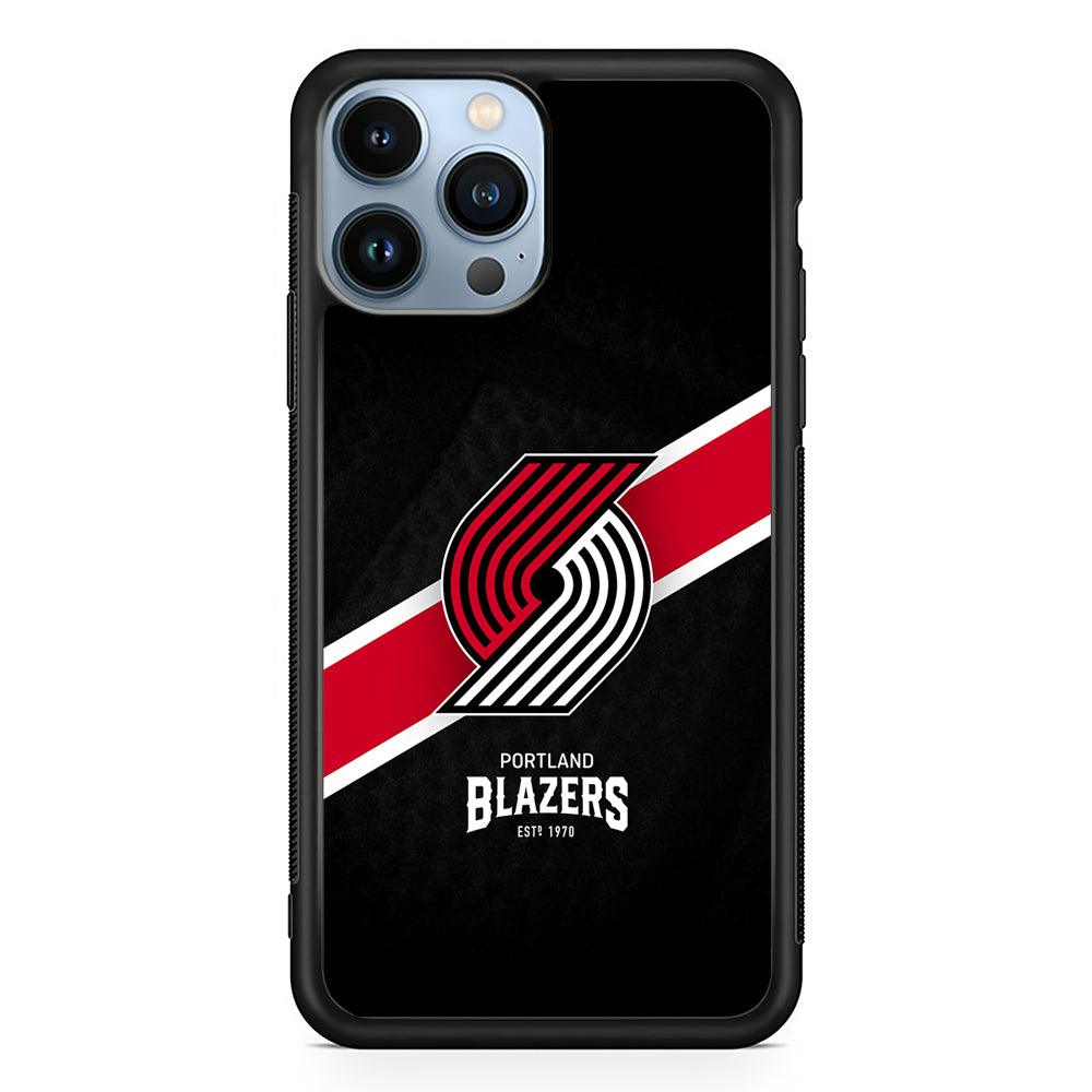 Portland Trail Blazers Logo 2D Rubber Phone Case-Black-Oxvistore