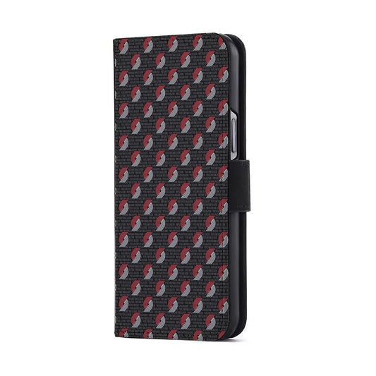 Portland Trail Blazers Pattern Flip Wallet Phone Case-Oxvistore