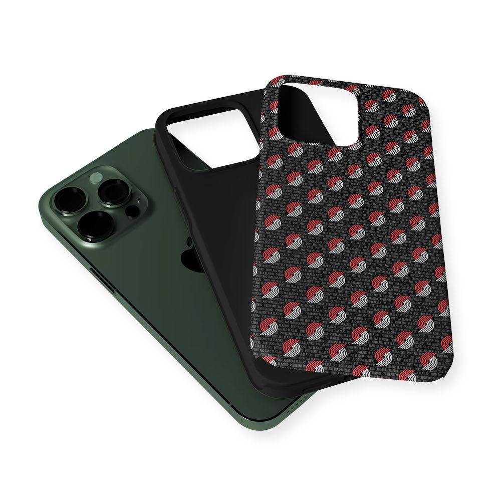 Portland Trail Blazers Pattern 2 in 1 Tough Phone Case-Oxvistore