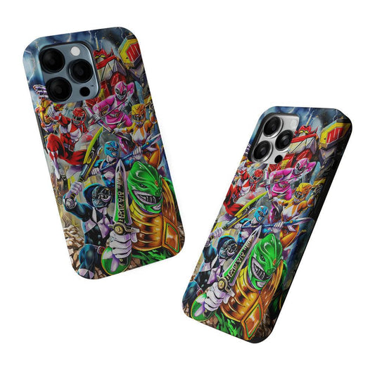 Power Rangers Squad 2 in 1 Tough Phone Case-Oxvistore