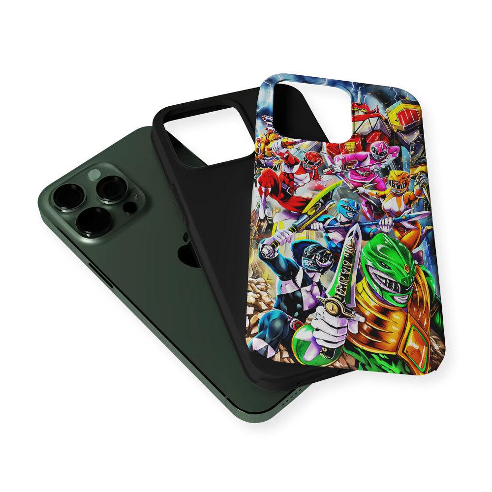 Power Rangers Squad 2 in 1 Tough Phone Case-Oxvistore