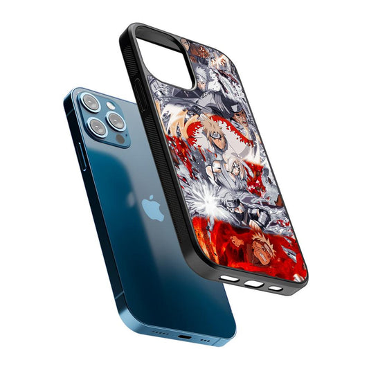 Powerful Techniques Seven Naruto Hokage 2D Rubber Phone Case-Oxvistore