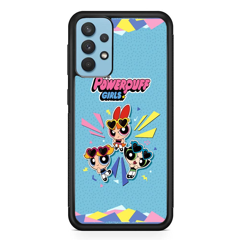 Powerpuff Girls The Protector Samsung Galaxy A32 Case-Rubber Black (2D Case)-Oxvistore