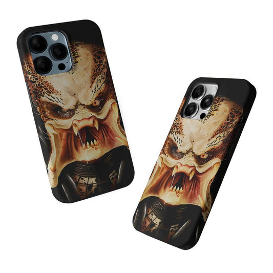 Predator Alien Face 2 in 1 Tough Phone Case-Oxvistore