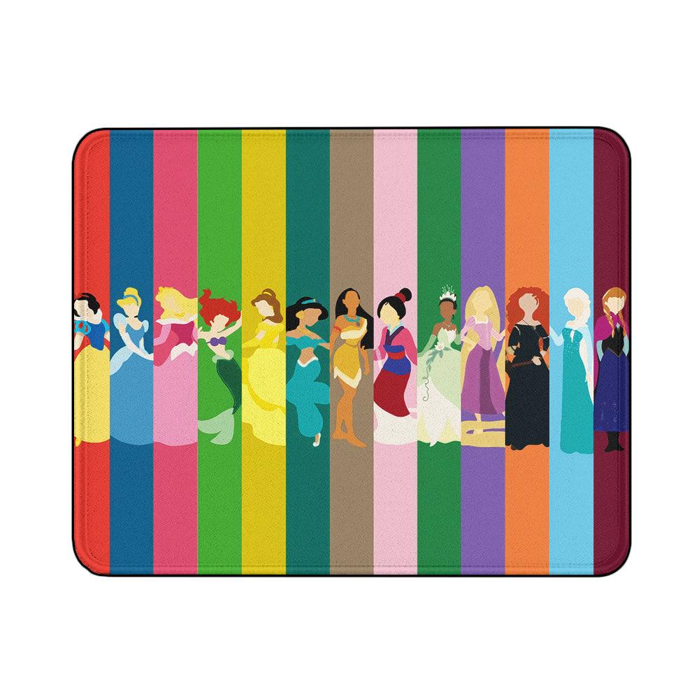 Princess Colorful Art Collection Mouse Pads | Custom Mouse Pad with Non-Slip Rubber Base