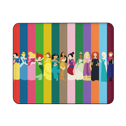 Princess Colorful Art Collection Mouse Pads | Custom Mouse Pad with Non-Slip Rubber Base