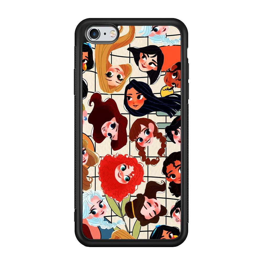 Princess of Disney Sweet Smile iPhone 6 Plus | 6s Plus Case-Rubber Black (2D Case)-Oxvistore