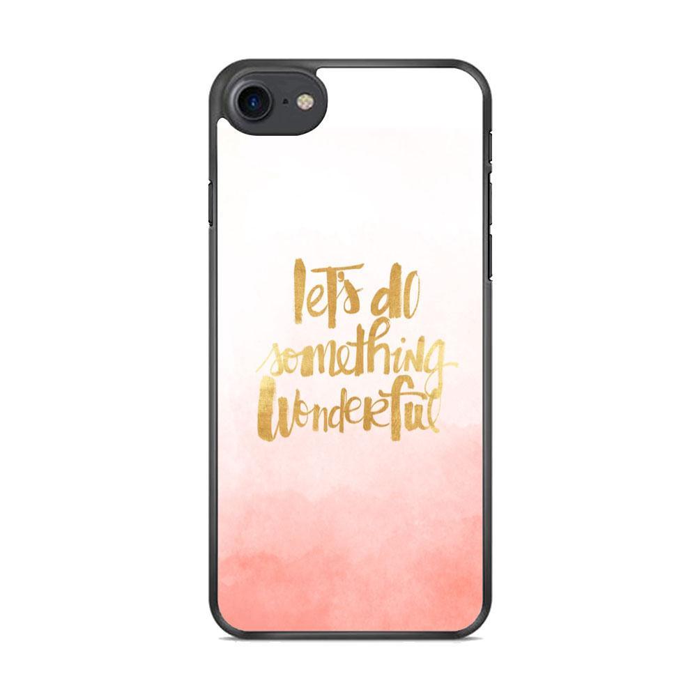 Quote Starting from Small Things iPhone 8 Case-Rubber Black (2D Case)-Oxvistore