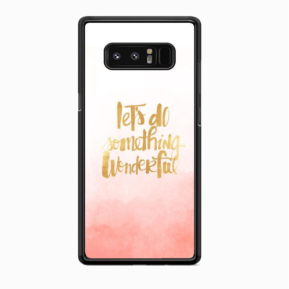 Quote Starting from Small Things Samsung Galaxy Note 8 Case-Rubber Black (2D Case)-Oxvistore