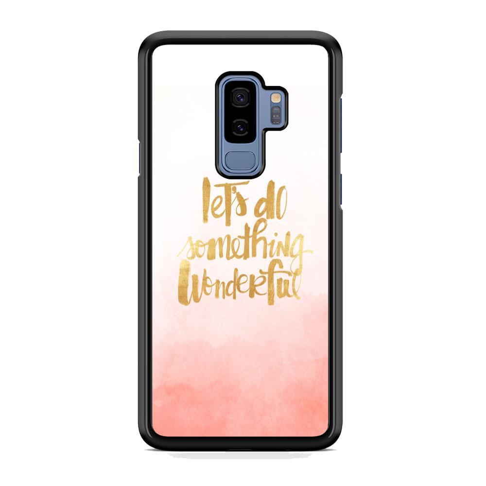 Quote Starting from Small Things Samsung Galaxy S9 Plus Case-Rubber Black (2D Case)-Oxvistore