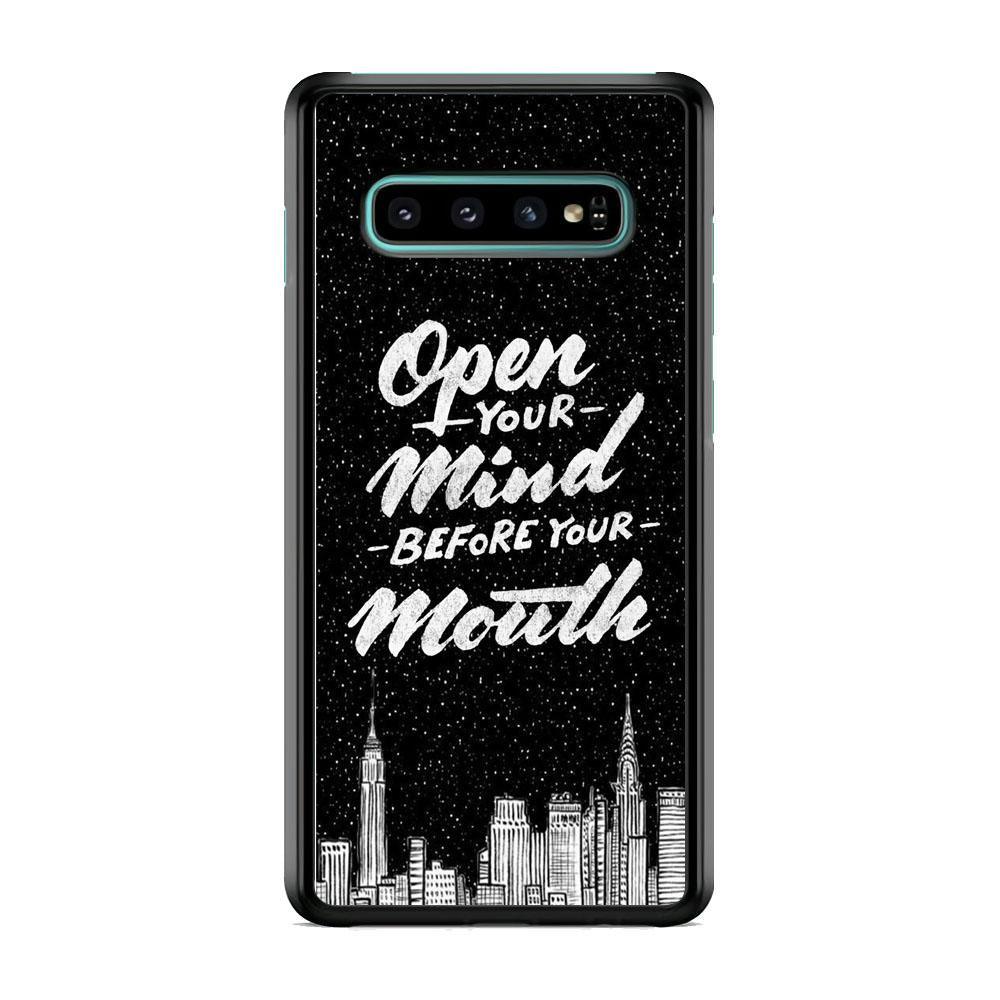 Quote The Awesome One Samsung Galaxy S10 Case-Rubber Black (2D Case)-Oxvistore
