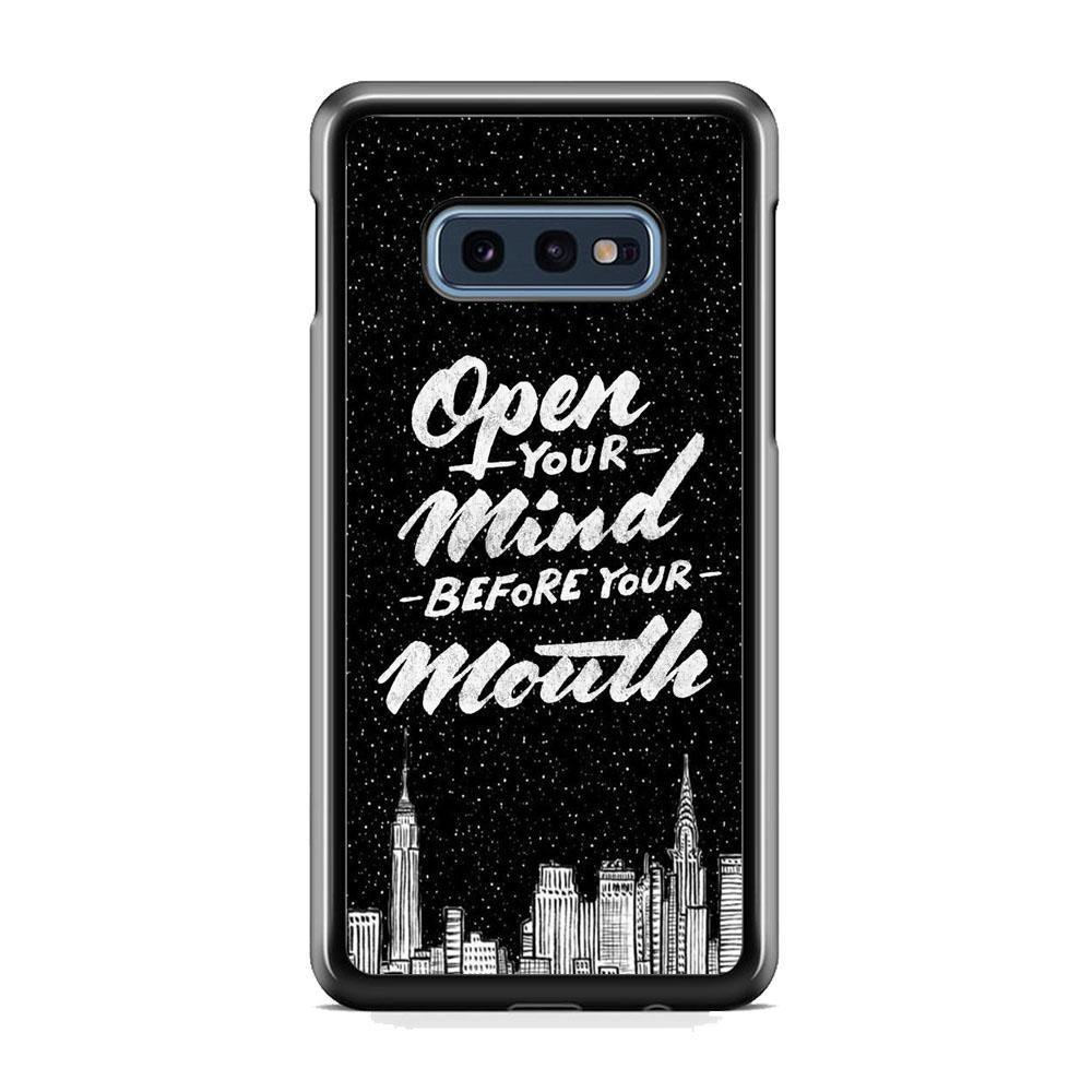 Quote The Awesome One Samsung Galaxy S10E Case-Rubber Black (2D Case)-Oxvistore