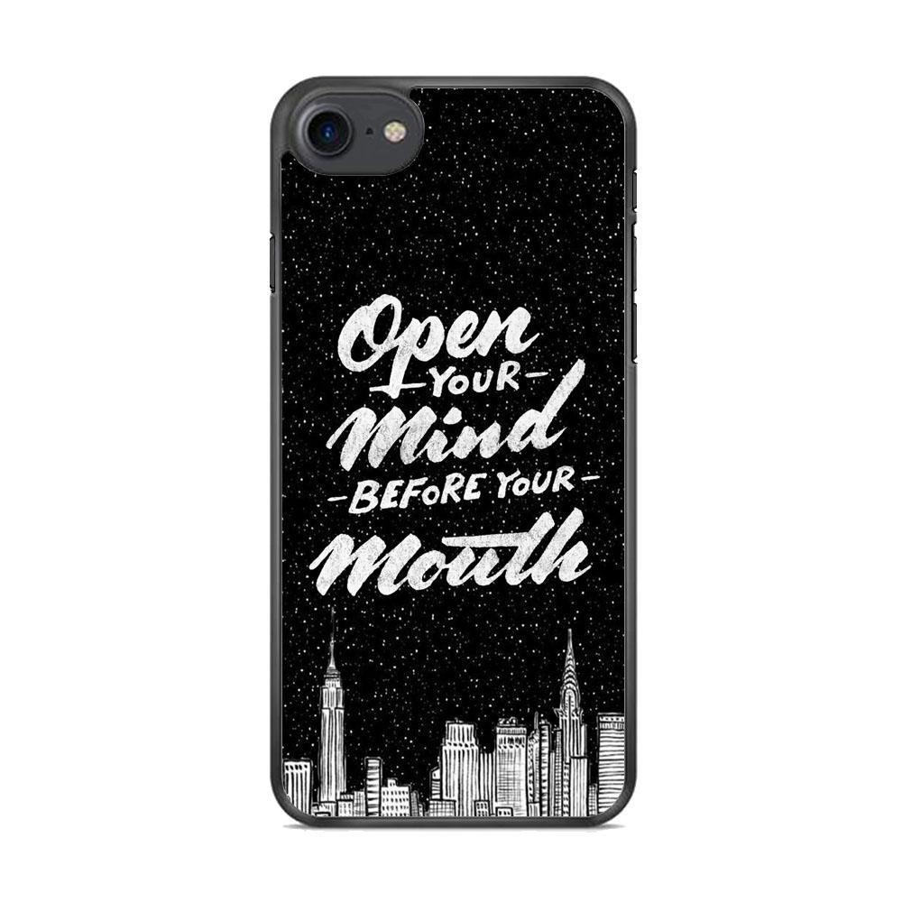Quote The Awesome One iPhone 7 Case-Rubber Black (2D Case)-Oxvistore