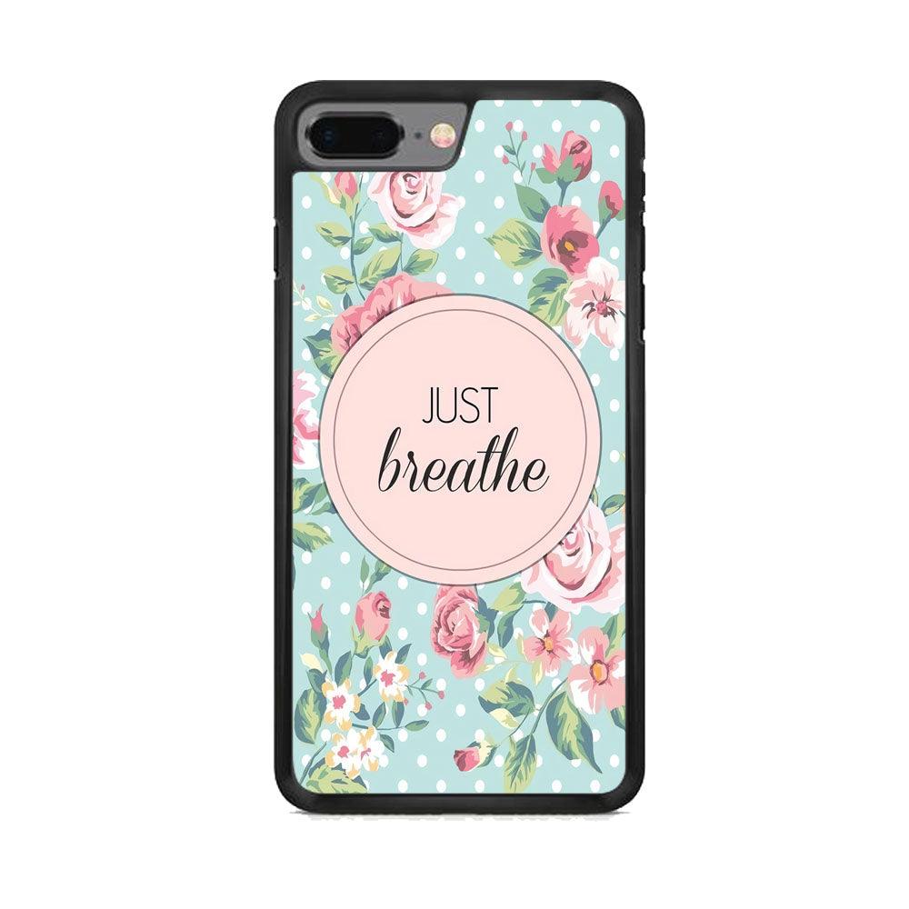 Quotes Relax Your Mind iPhone 7 Plus Case-Rubber Black (2D Case)-Oxvistore