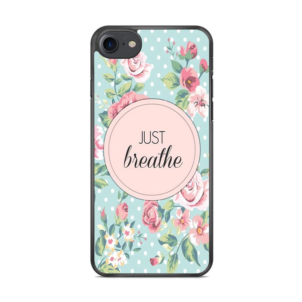 Quotes Relax Your Mind iPhone 8 Plus Case-Rubber Black (2D Case)-Oxvistore