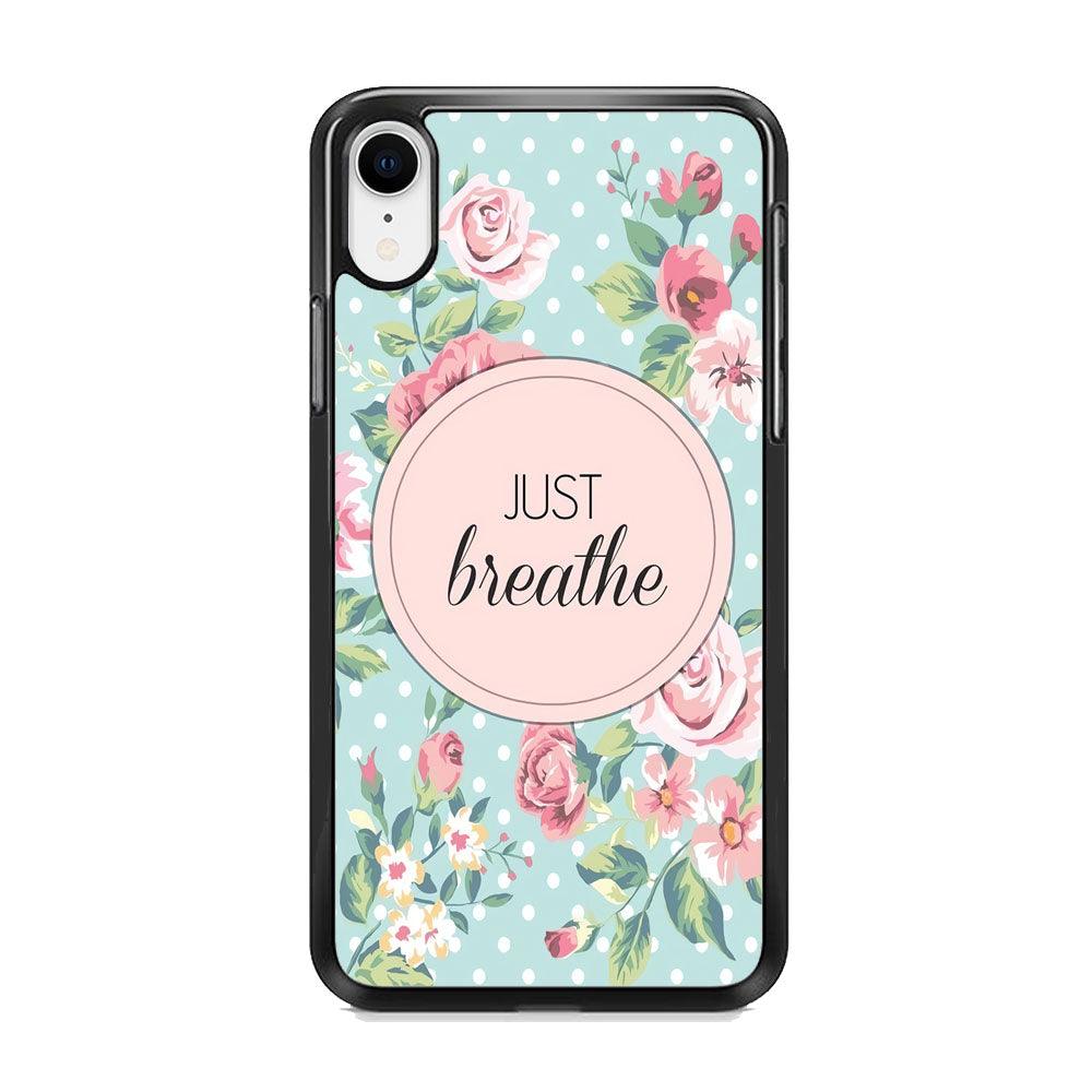 Quotes Relax Your Mind iPhone XR Case-Rubber Black (2D Case)-Oxvistore