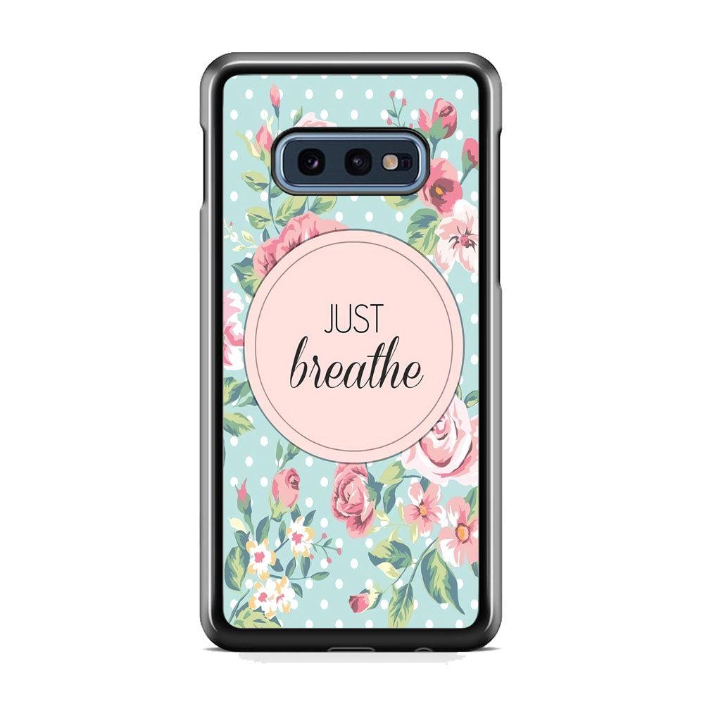 Quotes Relax Your Mind Samsung Galaxy S10E Case-Rubber Black (2D Case)-Oxvistore