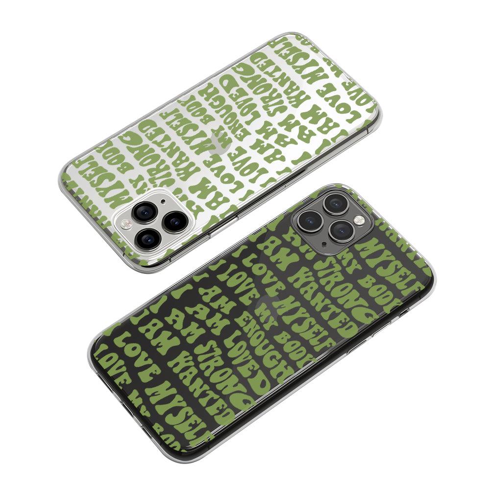Quotes and Strong Mind Clear Soft Case-Oxvistore