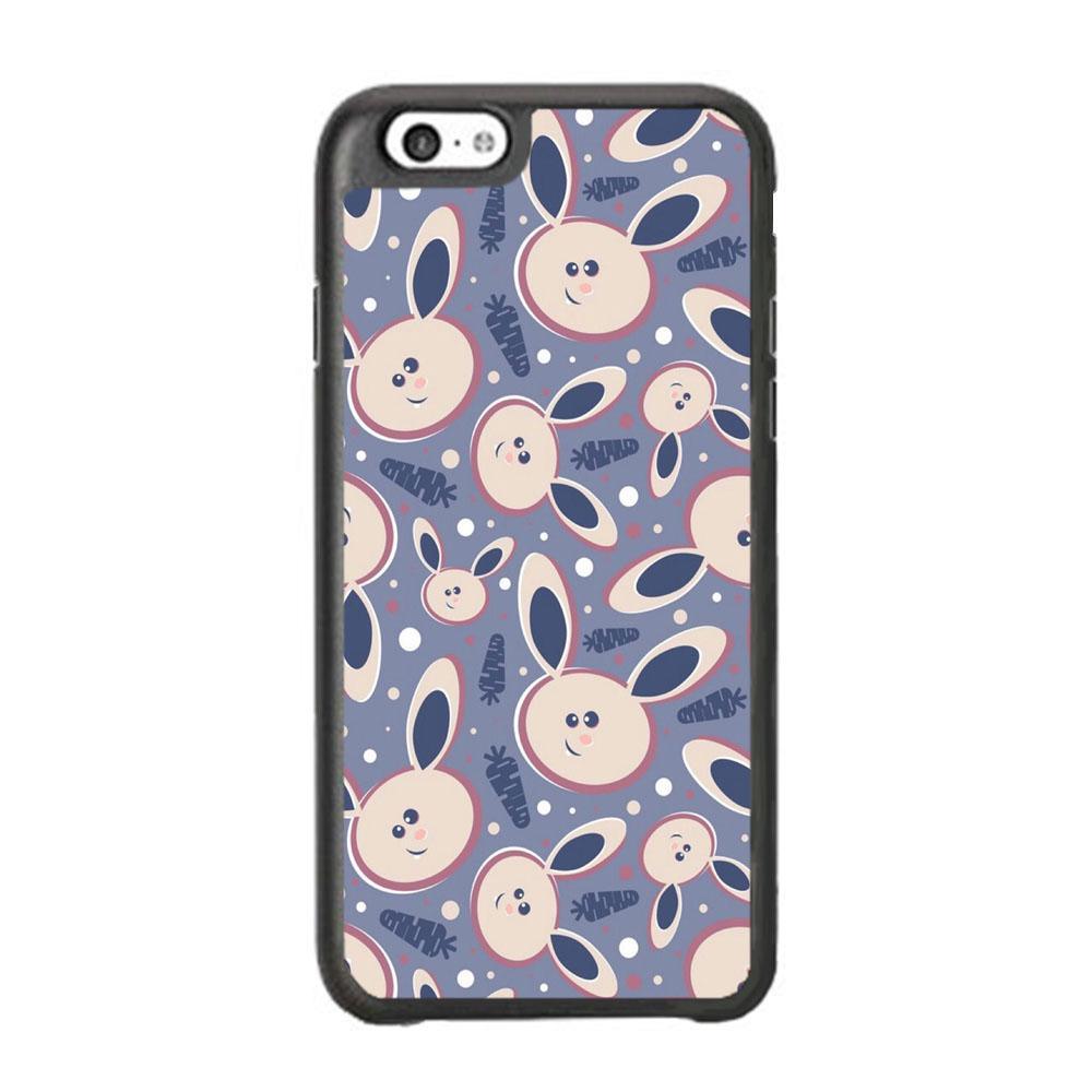 Rabbit Collage Backdrop iPhone 6 Plus | 6s Plus Case-Rubber Black (2D Case)-Oxvistore