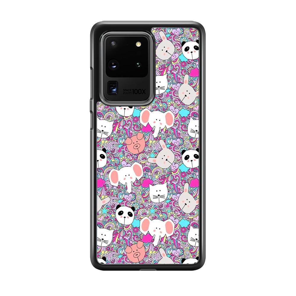 Rainbow Life of Animal Samsung Galaxy S20 Ultra Case-3D Case-Oxvistore