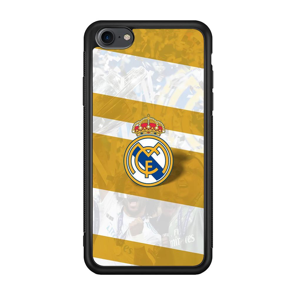 Real Madrid Pride of History iPhone 8 Case-Rubber Black (2D Case)-Oxvistore