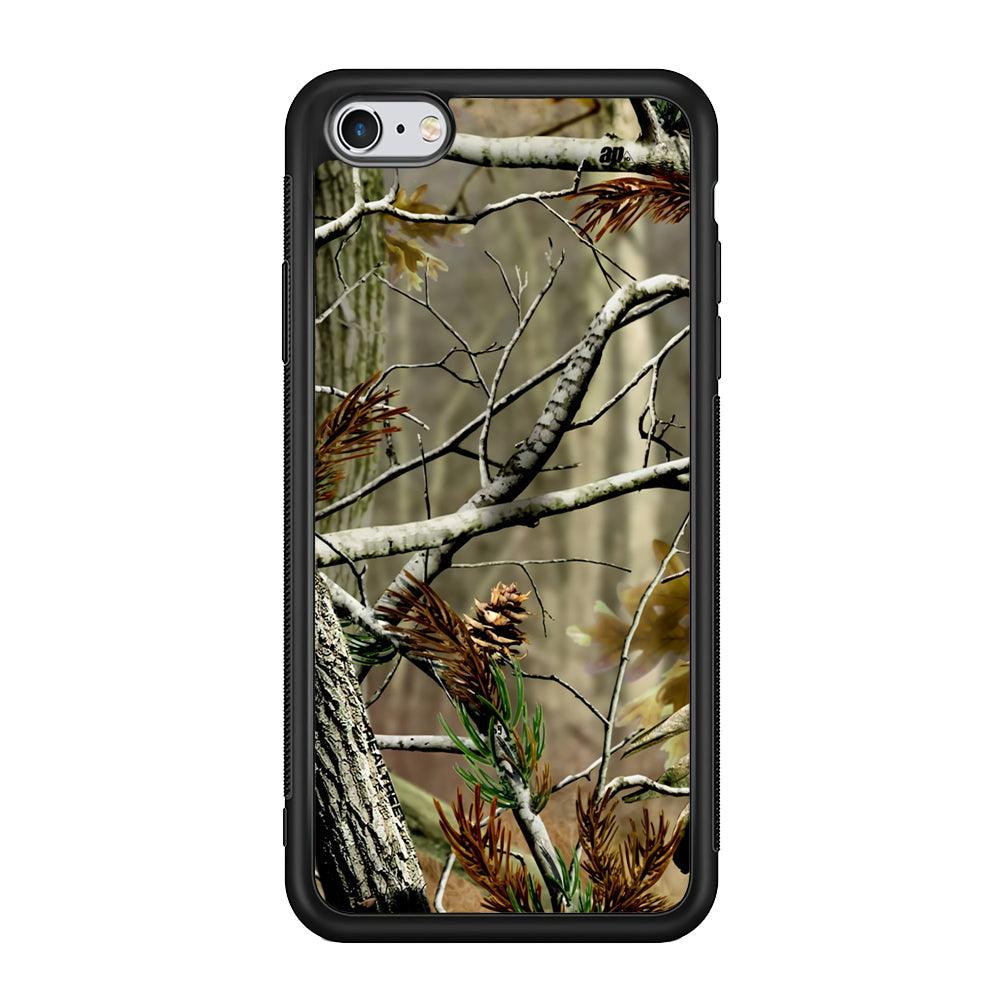 Realtree Light Camo Forest iPhone 6 Plus | 6s Plus Case-Rubber Black (2D Case)-Oxvistore