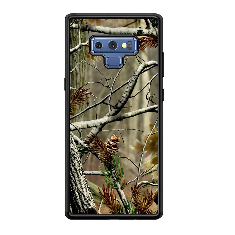 Realtree Light Camo Forest Samsung Galaxy Note 9 Case-Rubber Black (2D Case)-Oxvistore