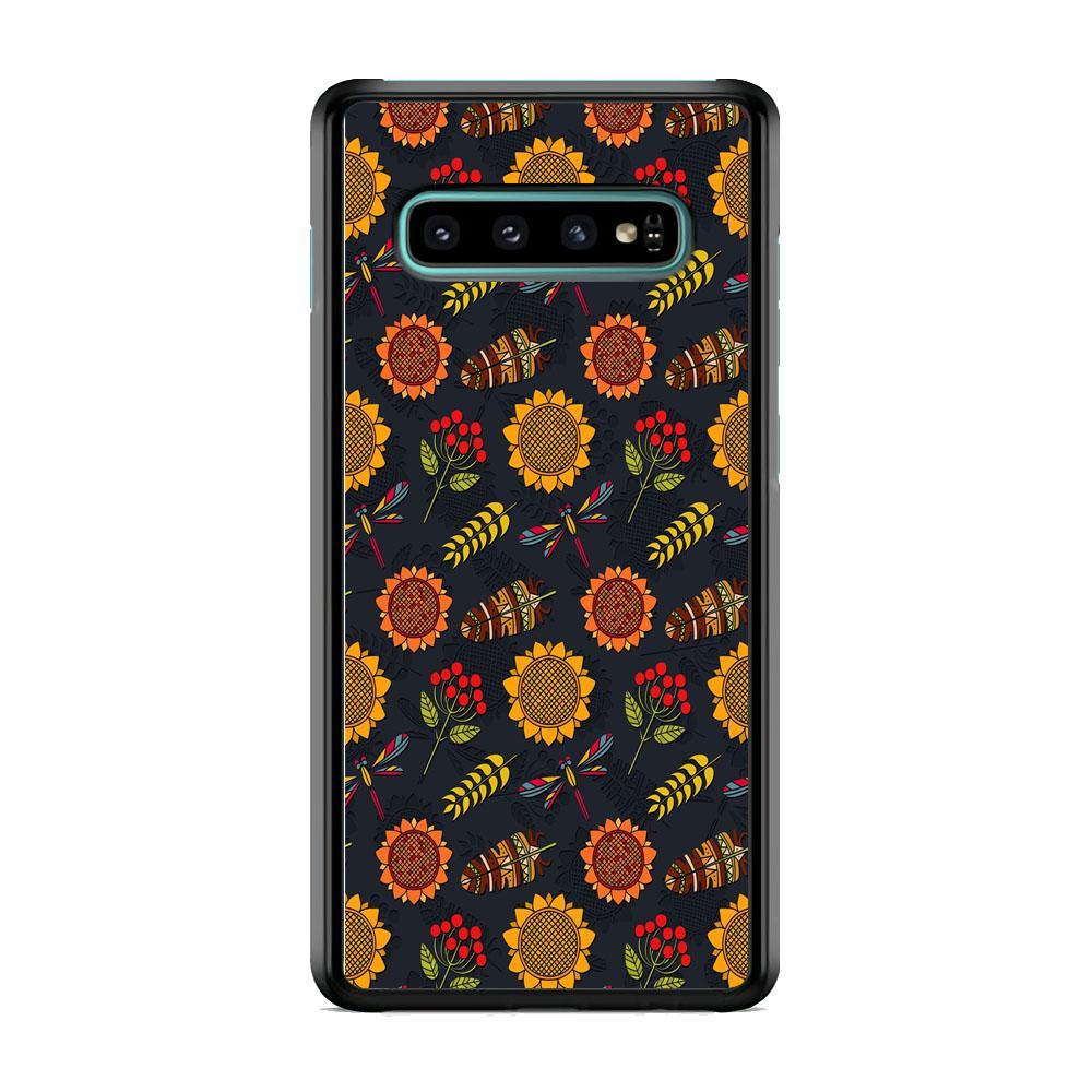 Refined in Nature Decore Samsung Galaxy S10 Case-Rubber Black (2D Case)-Oxvistore